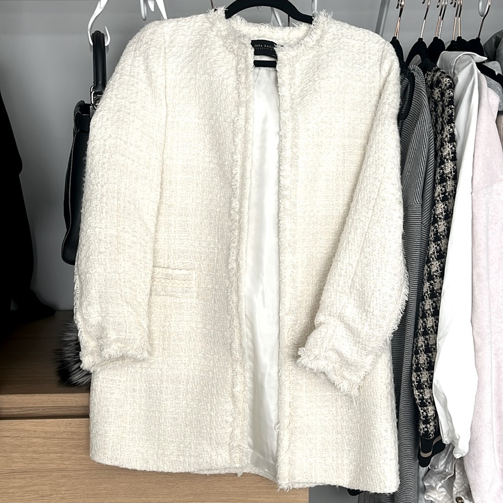 Zara tweed blazer small
